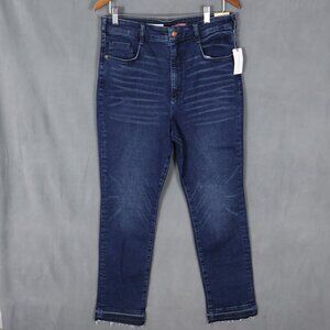Anthropologie Pilcro Womens Jeans Size 32 Blue High Rise Cigarette Dark Wash